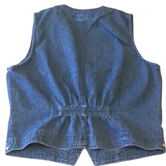 Northern Reflections Denim Vest, Vintage, Embroidered, Large - Picture 4 of 6